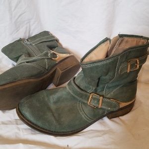 Mossimo Green Ankle Booties